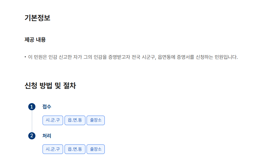 인감증명서 인터넷발급 방법