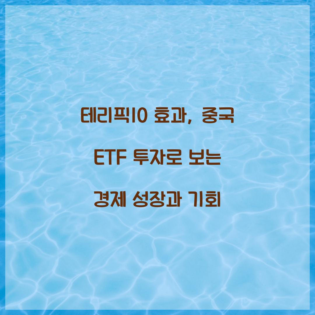 테리픽10 효과
