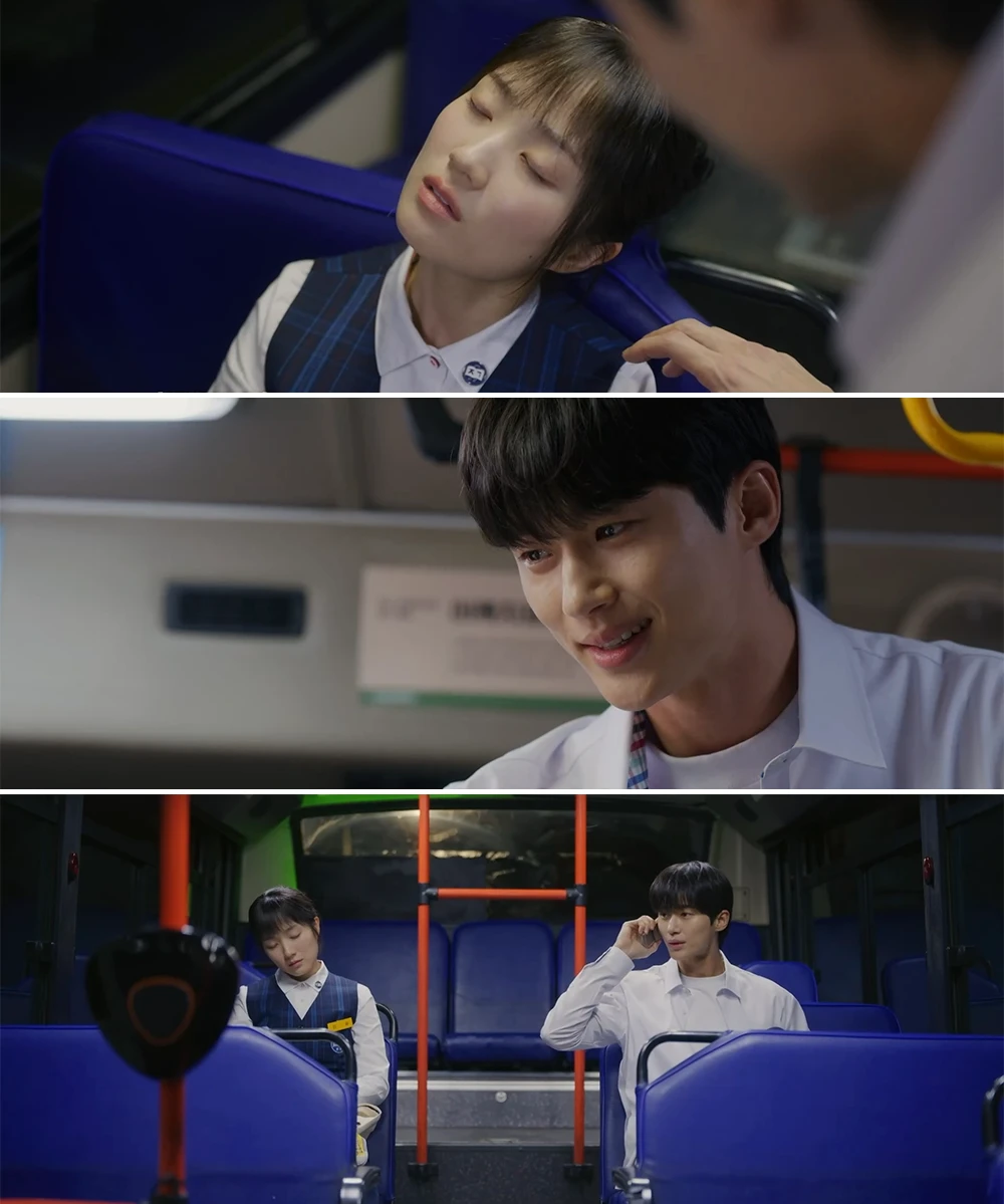 버스에서-잠든-솔이를-깨우지-못하는-선재