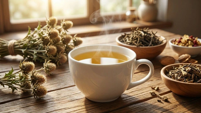 엉겅퀴차 한 잔, 쓴맛 없는 맛있는 약초차 완성