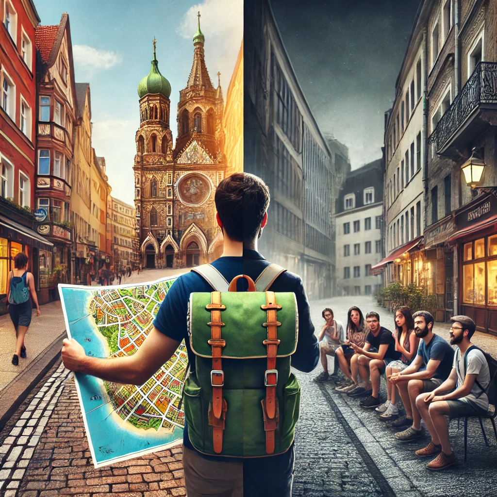 자유여행하는사진