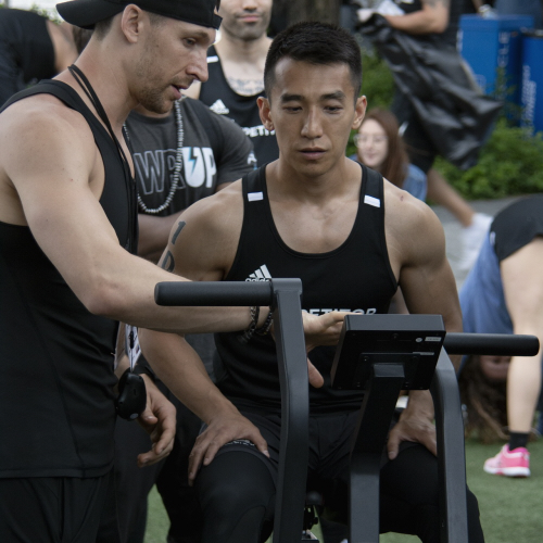 Cyclist demonstrating proper breathing technique for improved endurance and performance