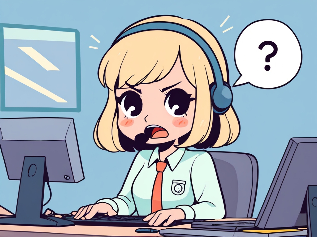 고객 응대하는 상담사 사진