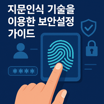 지문인식 기술을 이용한 보안설정 가이드