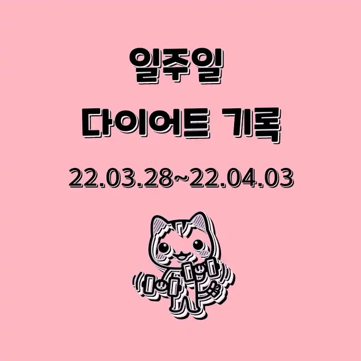 일주일_다이어트_기록_22.03.28~22.04.03