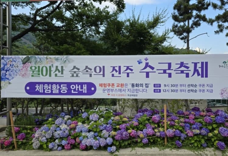 [6월 축제]2025 월아산 수국 수국 페스티벌❘기간, 일정, 체험 프로그램 및 공연 정리
