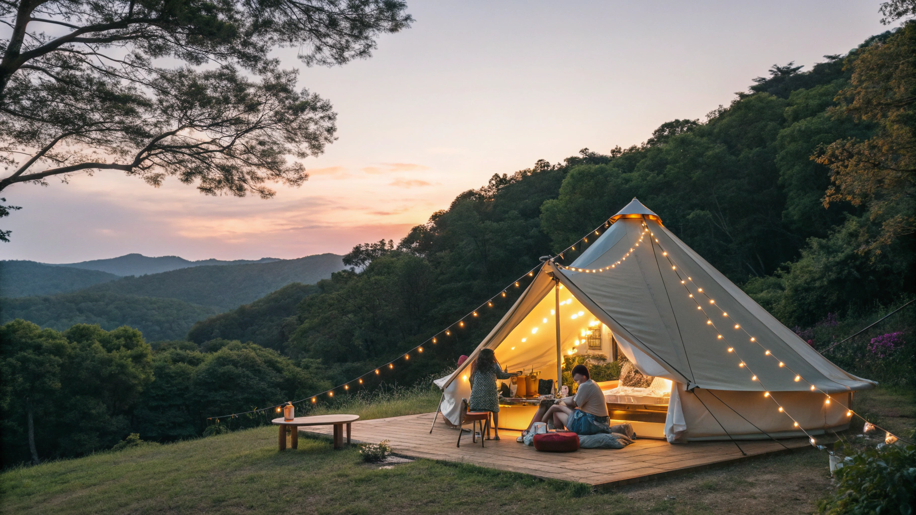 서울 근처 자연 속 럭셔리 캠핑