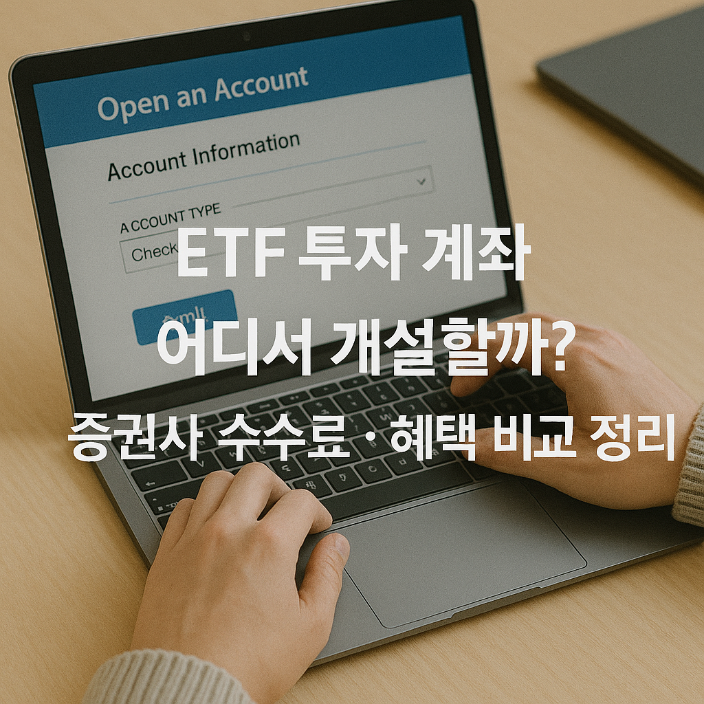 ETF 투자 계좌 어디서 개설할까? 증권사 수수료&middot;혜택 비교 정리, 관련 이미지