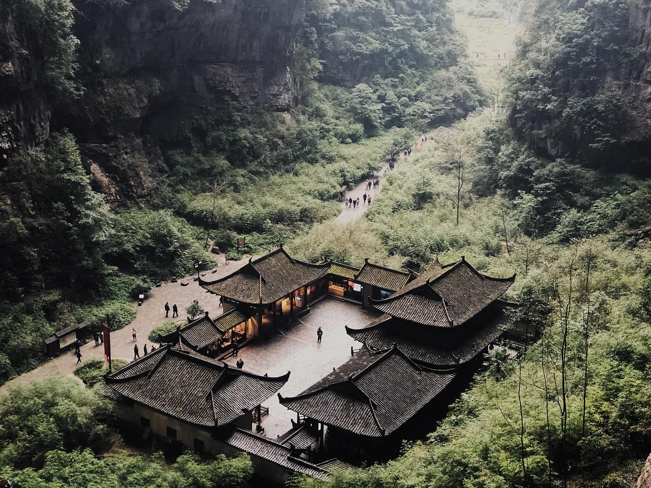 중국 '우룽'(武隆) 사진