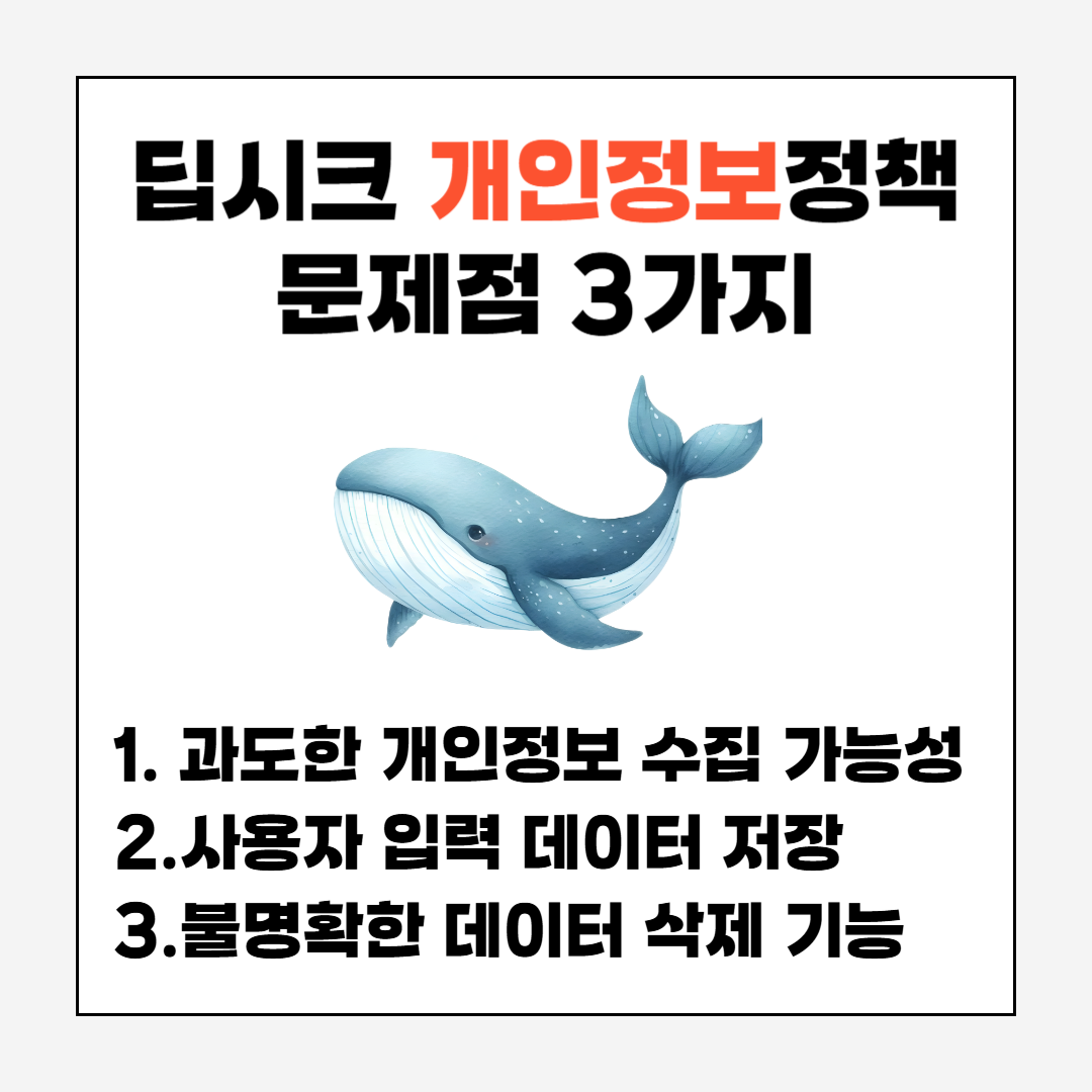 딥시크 개인정보정책 문제점 3가지