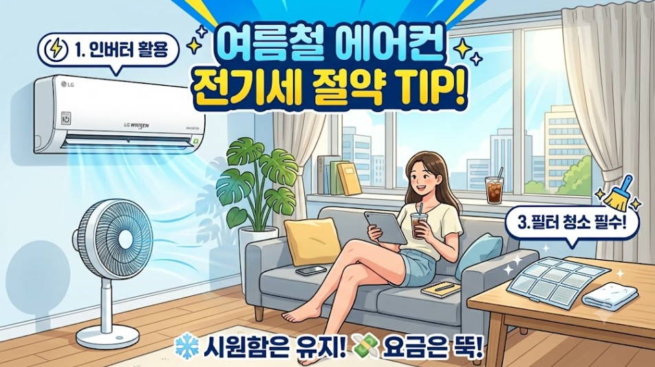 에어컨 전기세 절약 사진
