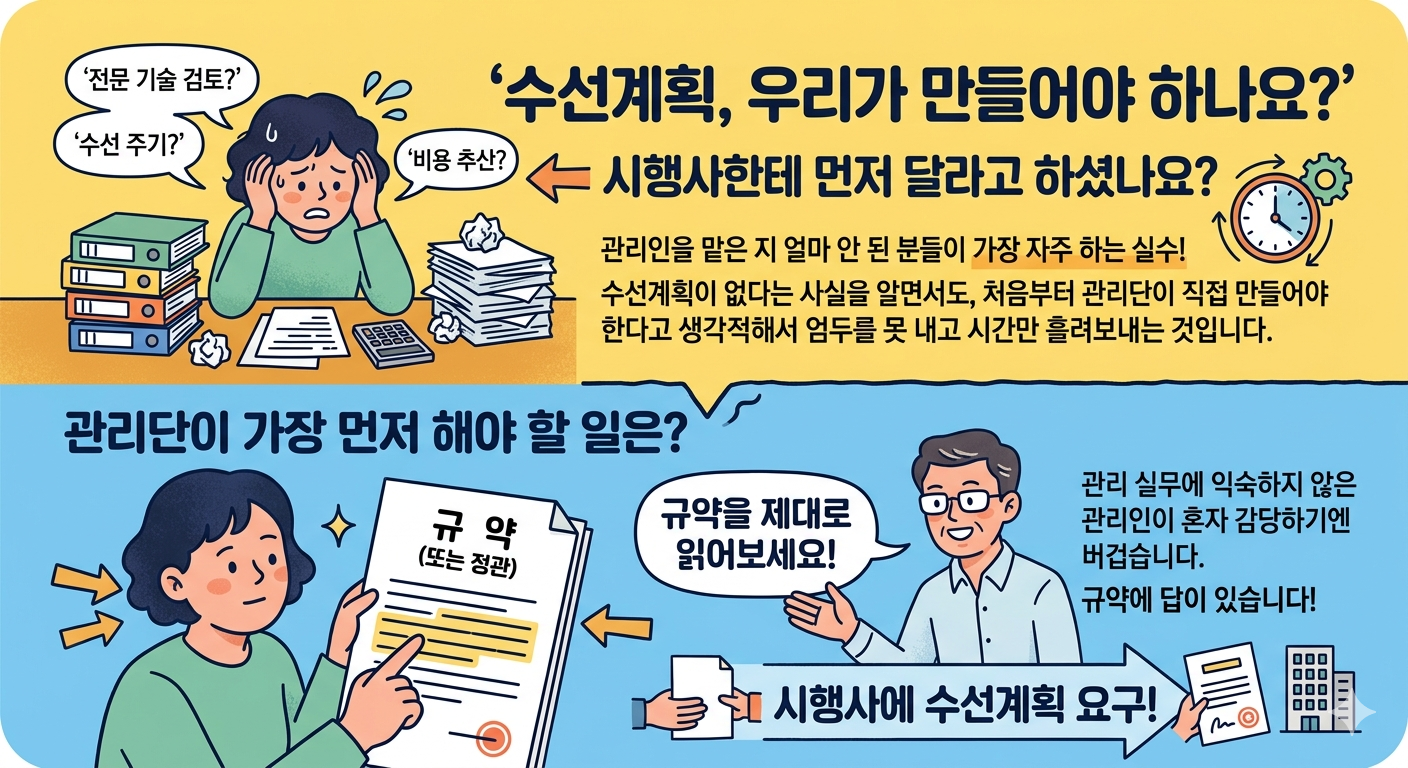 수선계획 수립 의무, 시행사한테 먼저 요구하세요 &mdash; 표준관리규약으로 보는 장기수선계획 완전 정리