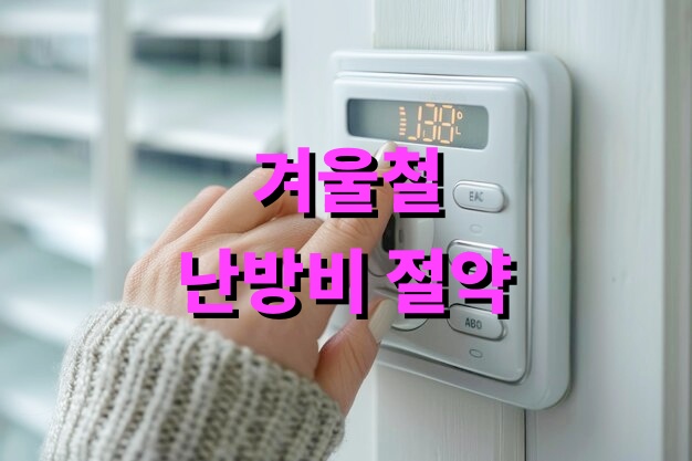 겨울철 난방비 절약