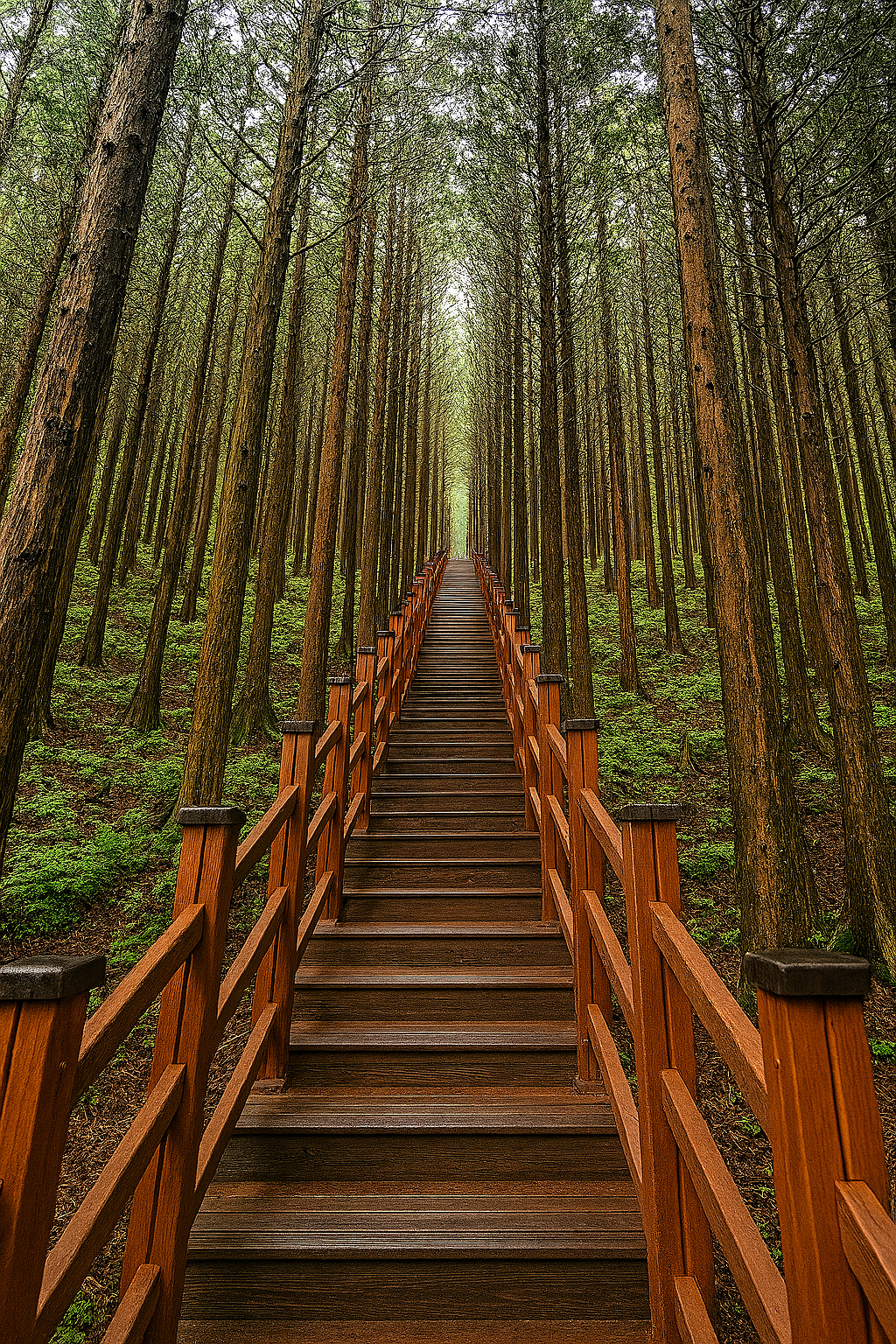 경주 건천 편백나무숲 사진