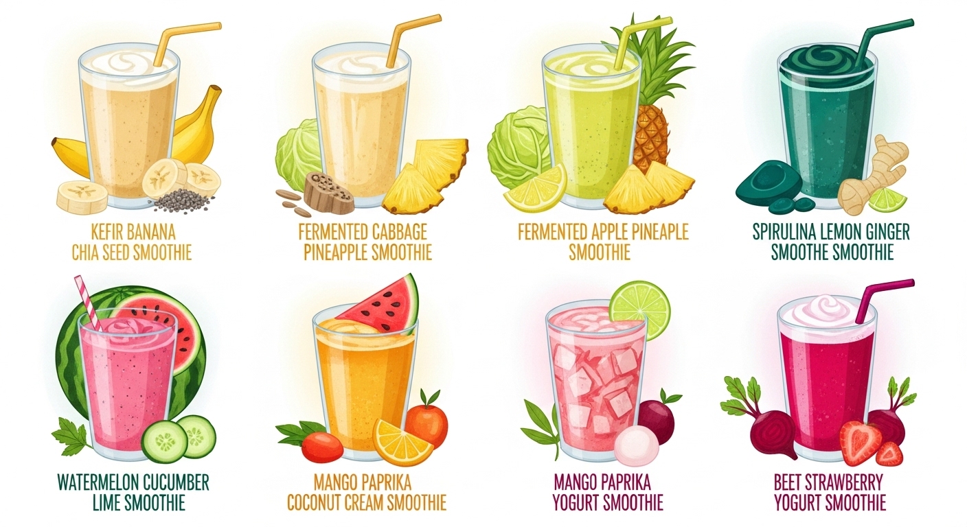 다양한 피부 디톡스 스무디