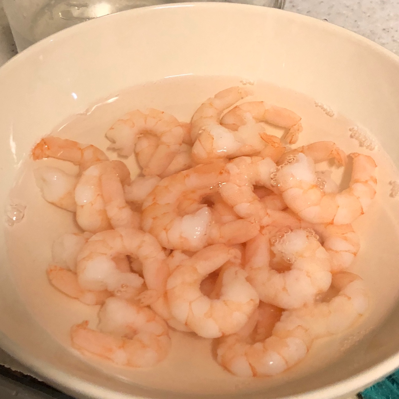 자숙-새우살-해동