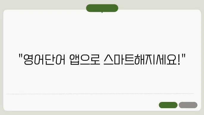 영어단어어플 정보 총정리