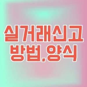 부동산 거래신고, 부동산 실거래 신고