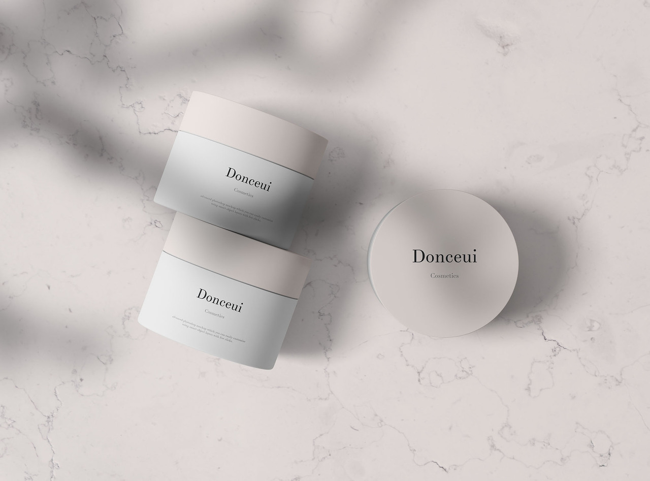 Cosmetic Jars Mockup(화장품 용기 목업)