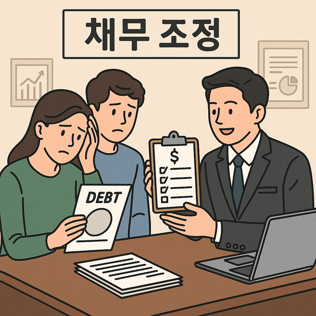 신용회복위원회 채무조정 기준 관련된 사진