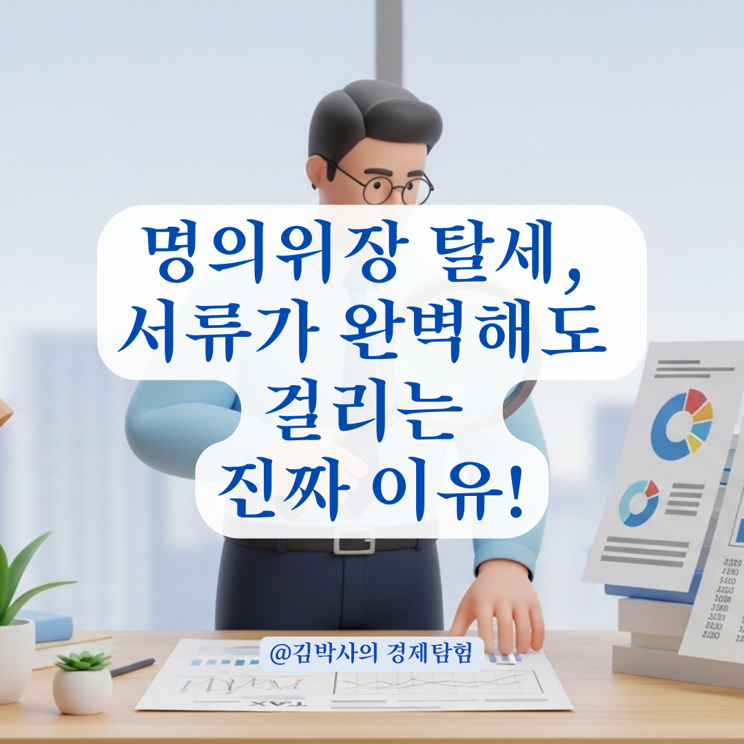 서류 완벽해도 실질과세원칙에 따라 명의위장 탈세 판정받는 기준은 이것!