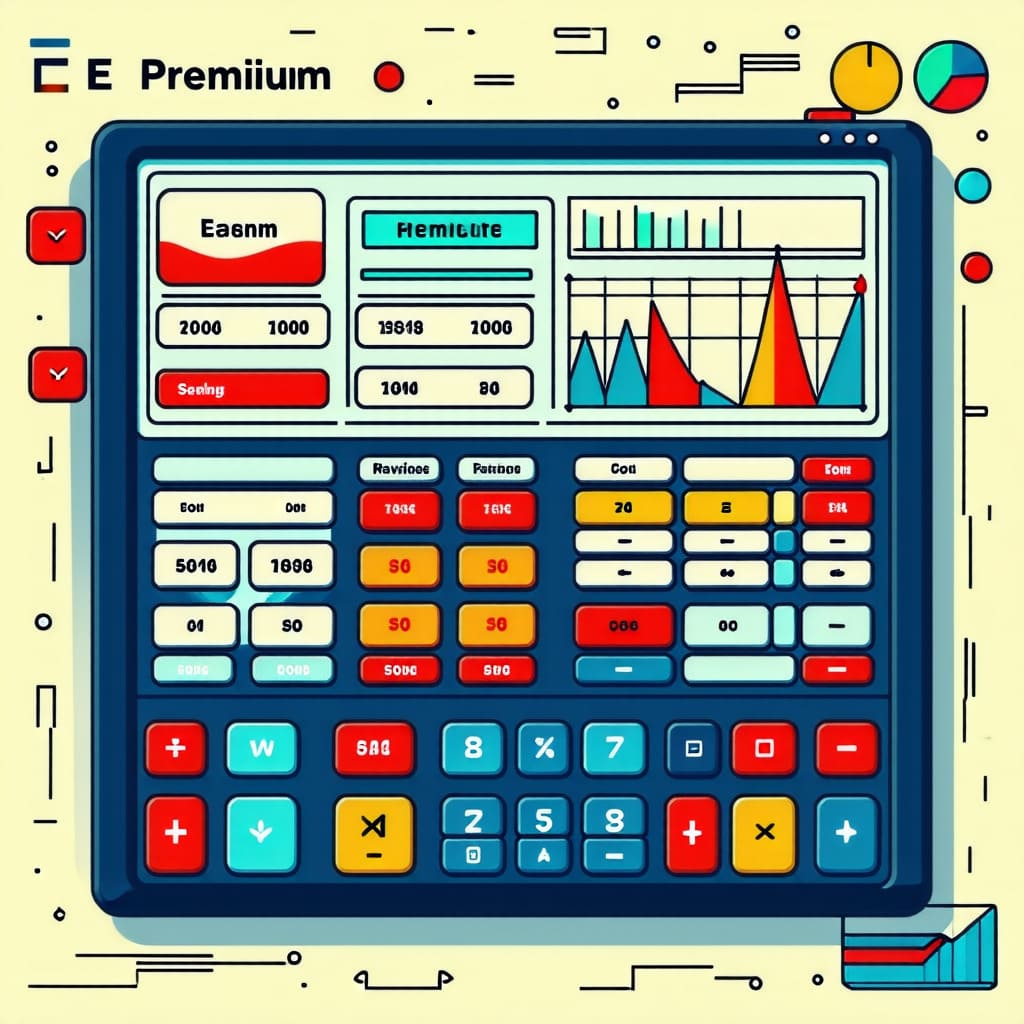 보험료를 쉽게 계산할 수 있는 도구를 소개하는 이미지. 사용자 친화적인 디자인으로 보험료 산정의 중요성을 강조