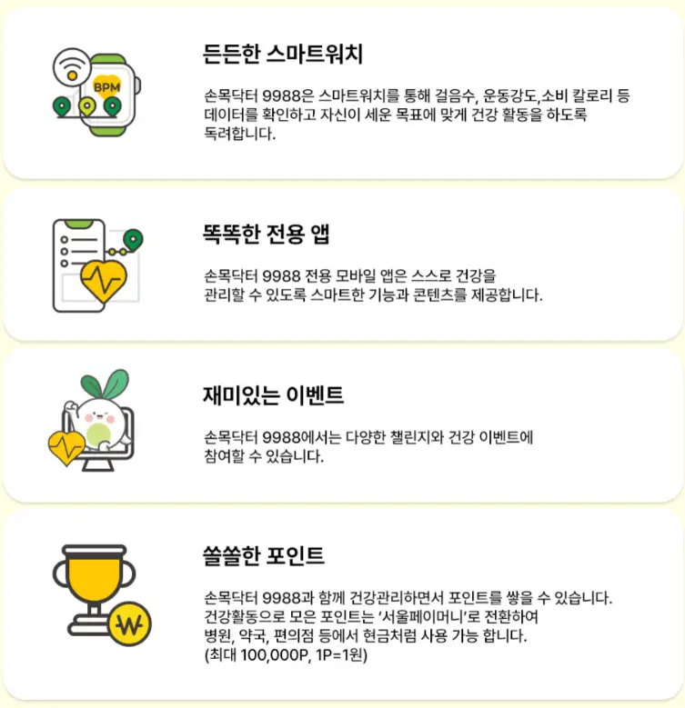 손목닥터 혜택