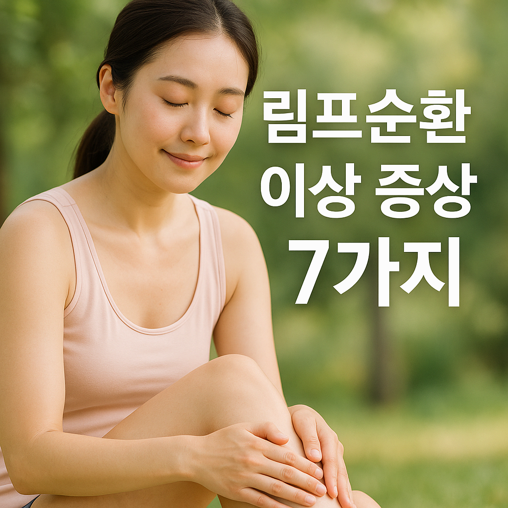 림프순환이 안 되면 생기는 증상 7가지와 개선 방법