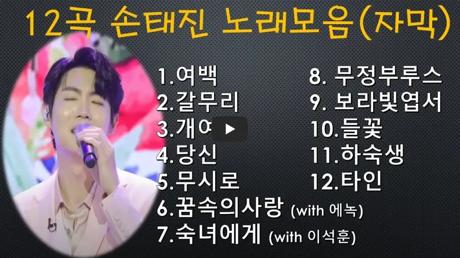 손태진 노래모음 - 바로가기