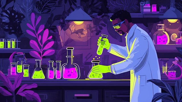 임상실험하는 모습