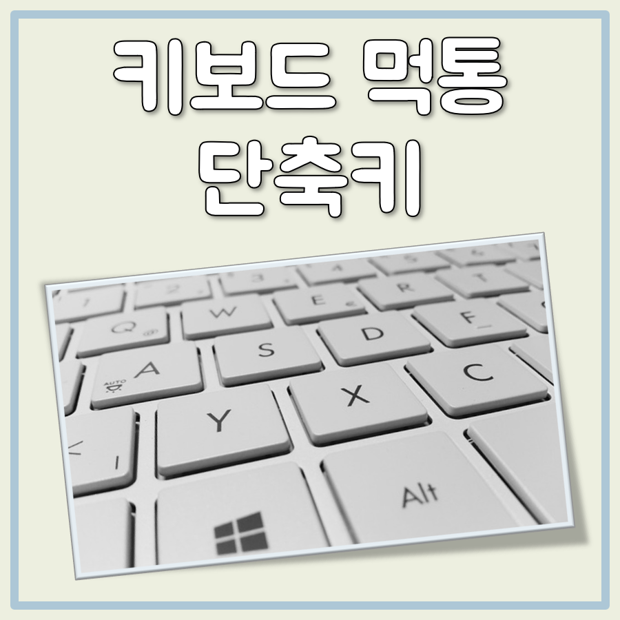 키보드 먹통 단축키 대표 이미지
