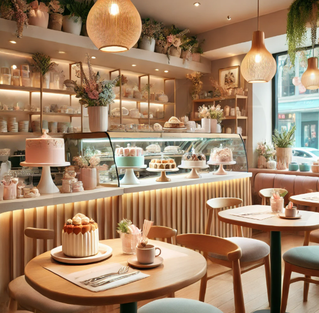 디저트 카페 사진