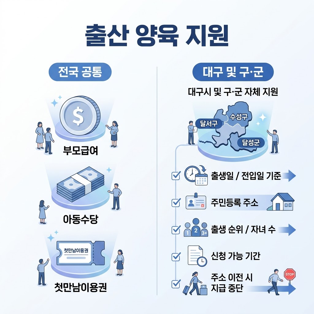 대구 출산 양육 지원 확인