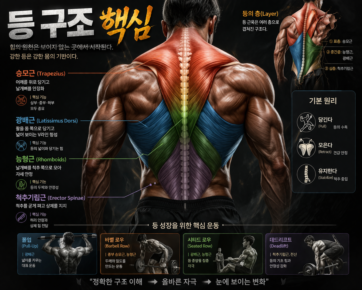 등 구조 핵심