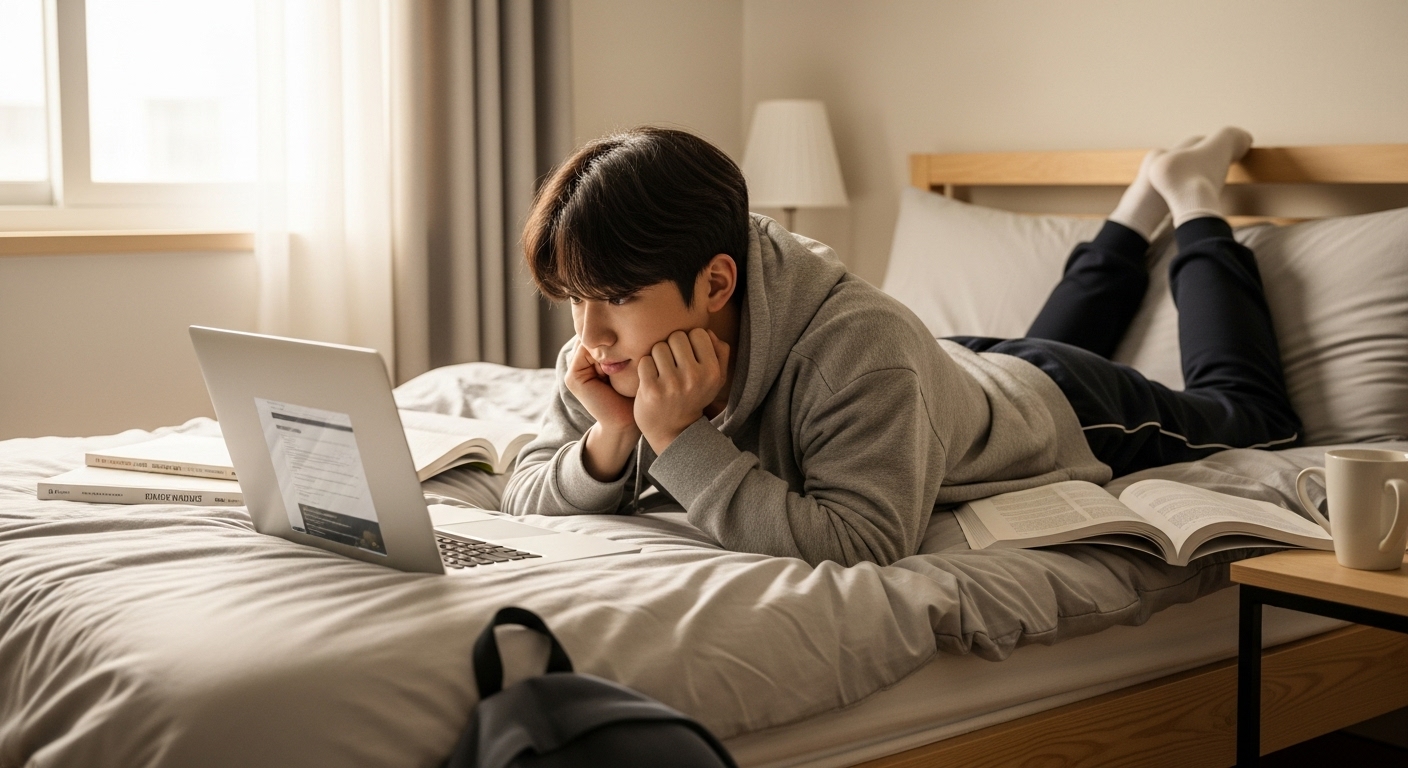 책상에 오래 앉아 있을 때 자세 교정법