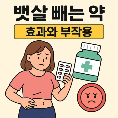 뱃살 빼는 약 효과와 부작용 썸네일
