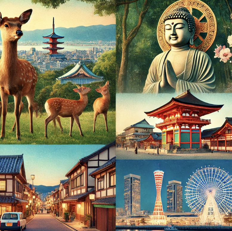 나라, 고베 여행 가이드 (사슴공원/동대사/아리마온천/이진칸 거리/하버랜드 야경)