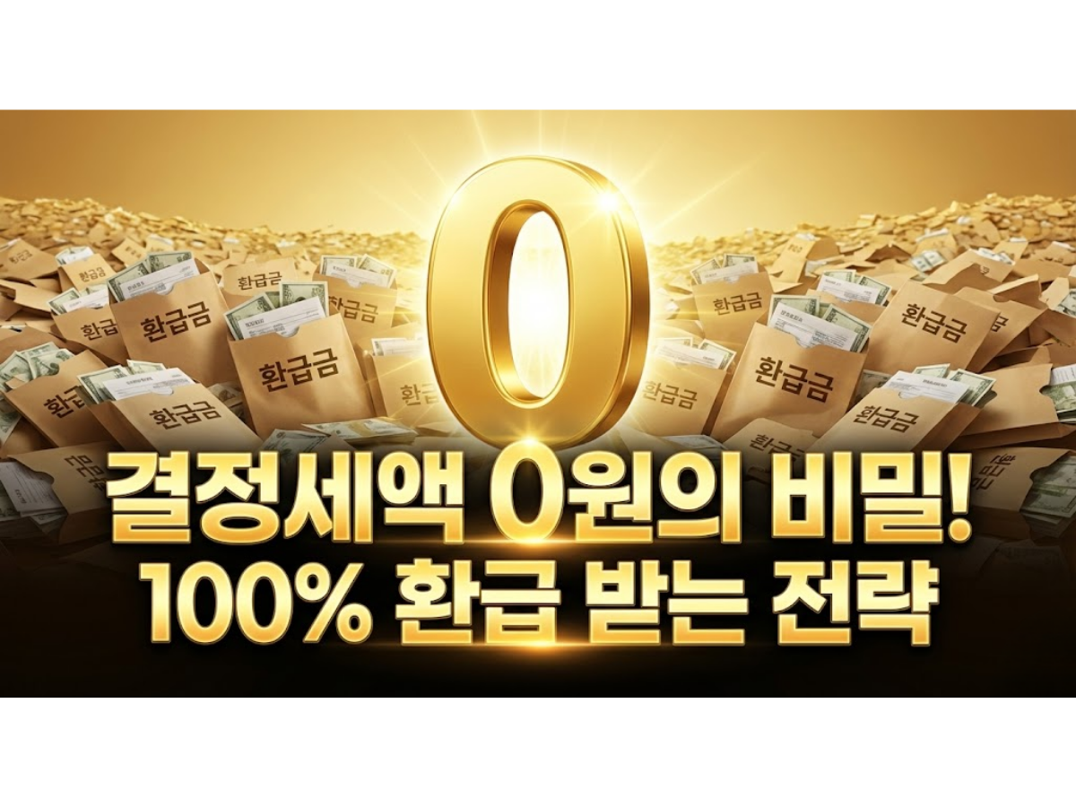 2026년 연말정산 결정세액 0원의 의미, 내가 낸 세금 100% 환급 받는 법