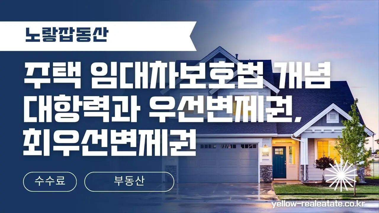 주택임대차보호법에서 대항력과 우선변제권, 최우선변제권 관계를 보여주는 참고 이미지