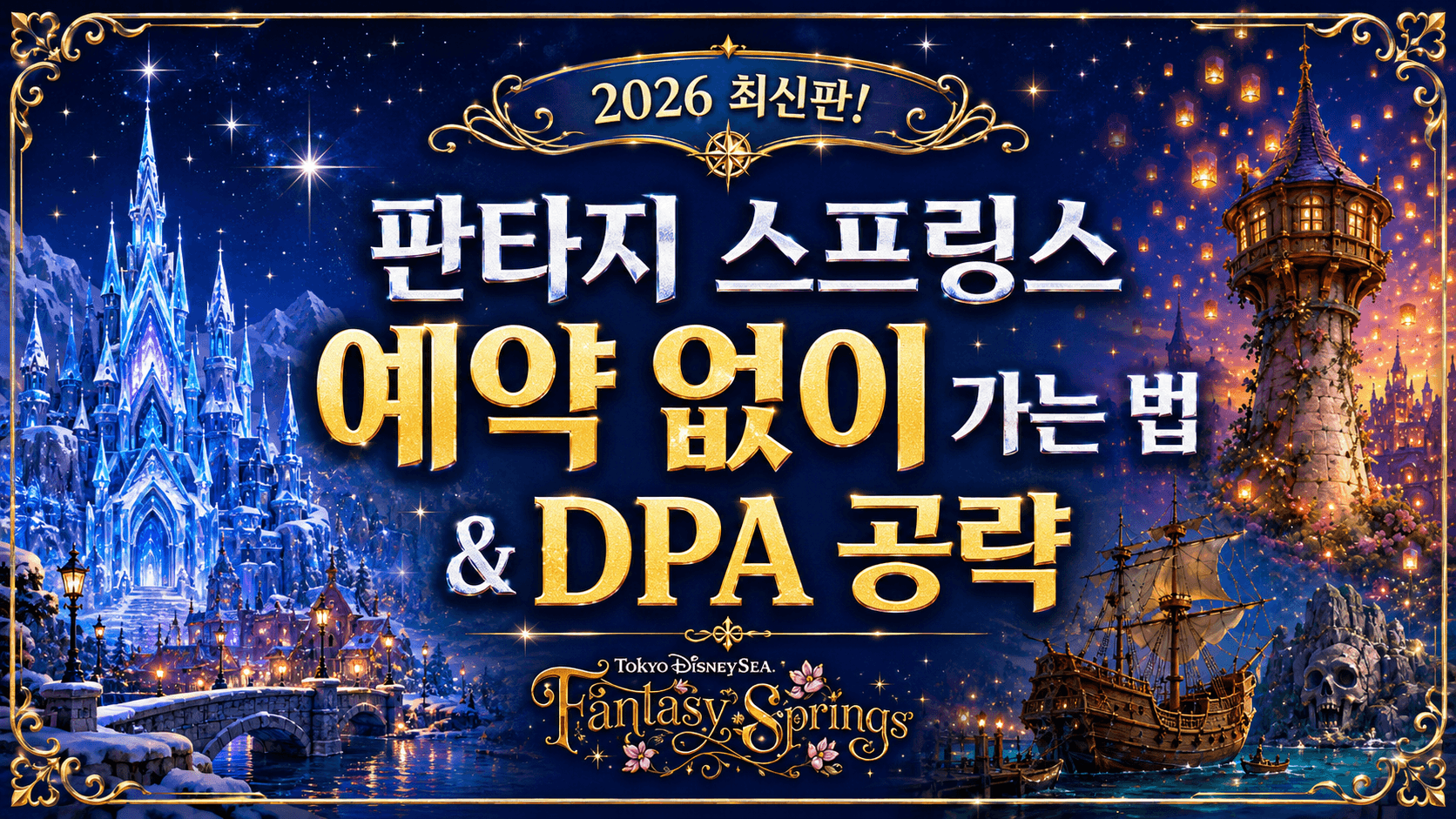 AI생성 : 2026 최신판! 판타지 스프링스 예약 없이 가는 법 &amp; DPA 공략 썸네일