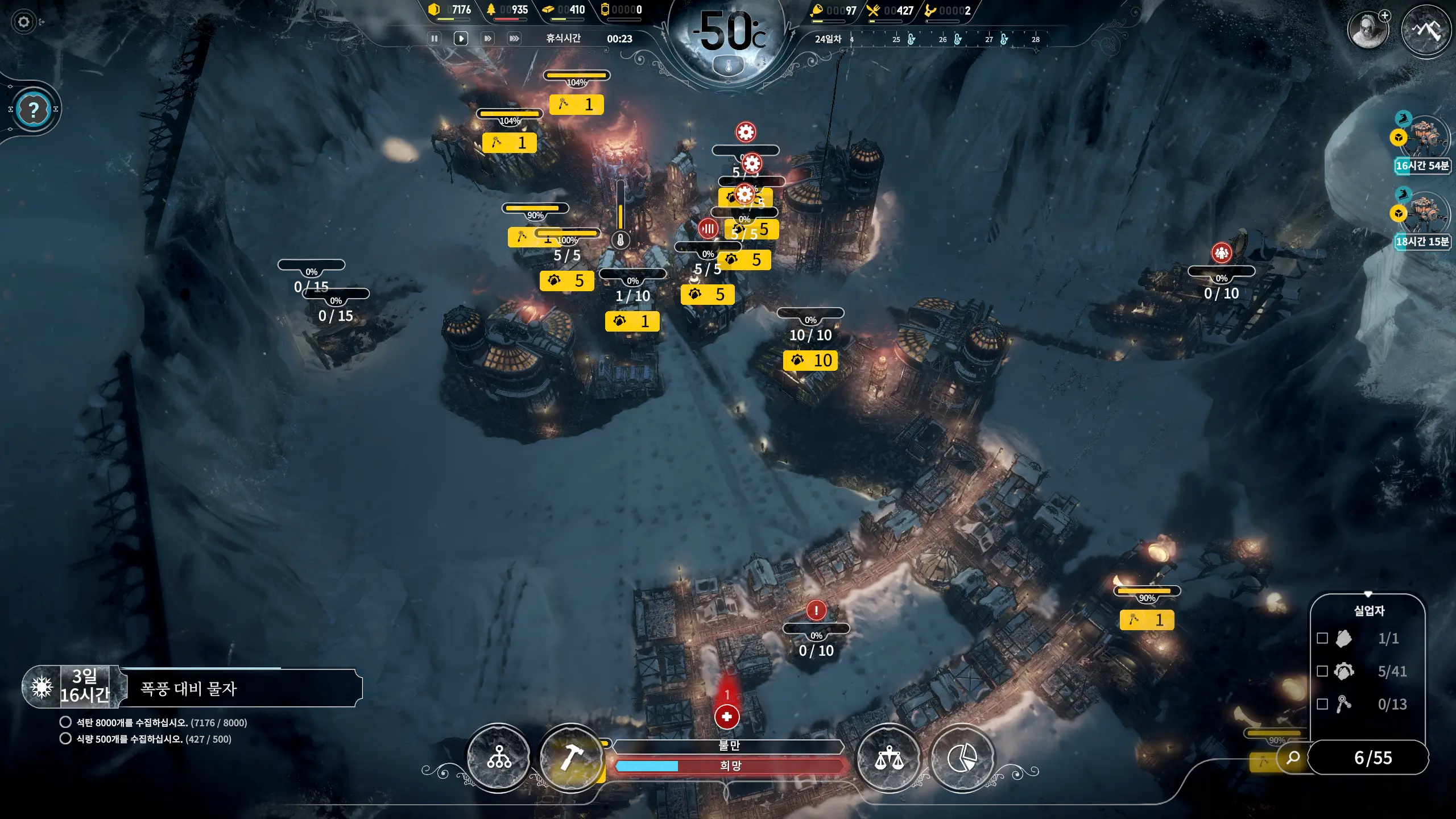 프로스트펑크 방주 뉴 맨체스터 공략