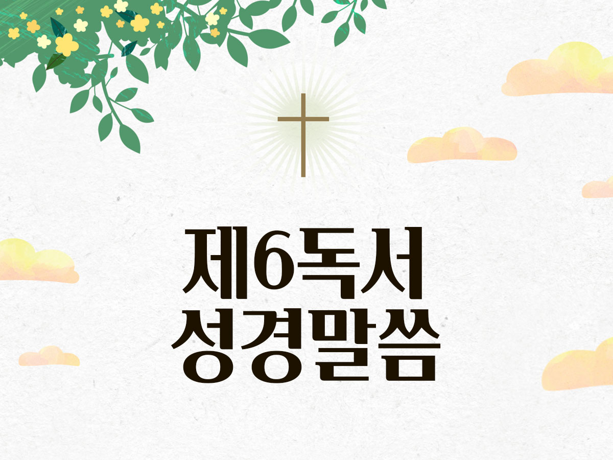 오늘 제6독서 성경 말씀 매일미사