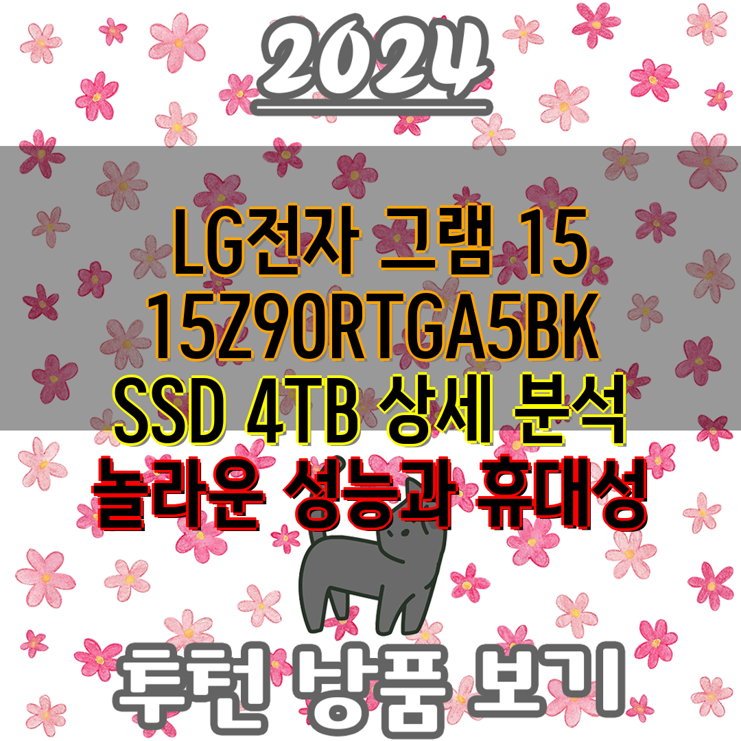 LG전자 그램 15 15Z90RTGA5BK SSD 4