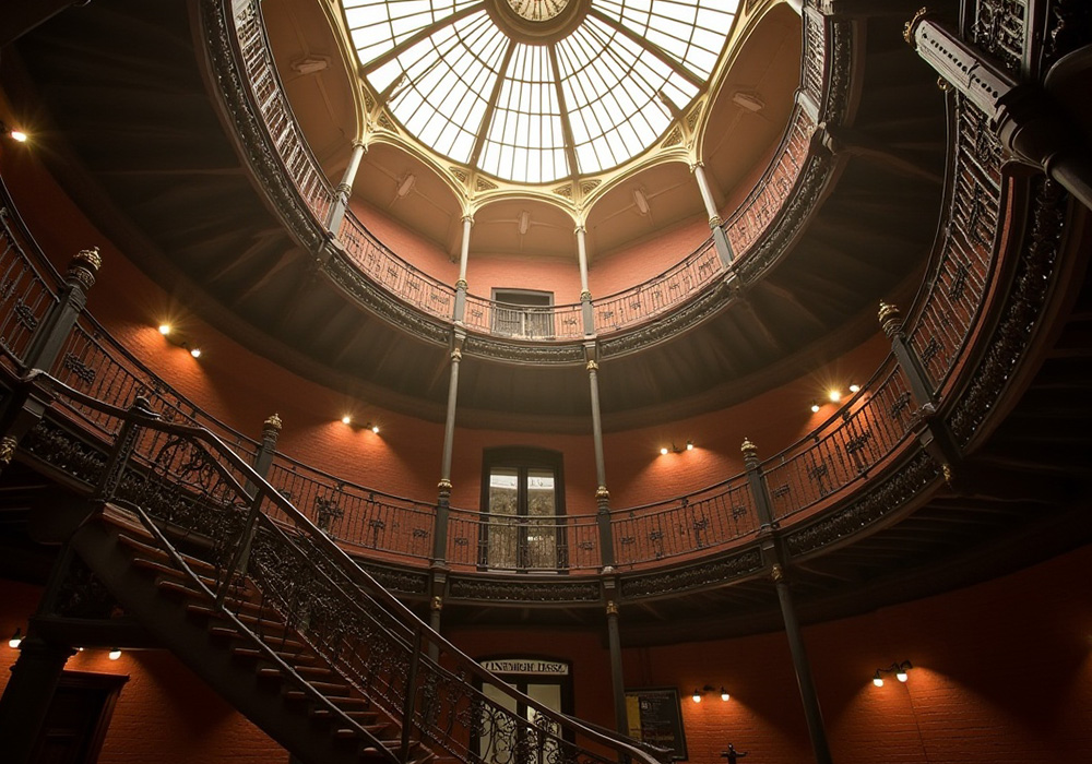 LA 브래드버리 빌딩의 내부를 예술적으로 묘사한 작품