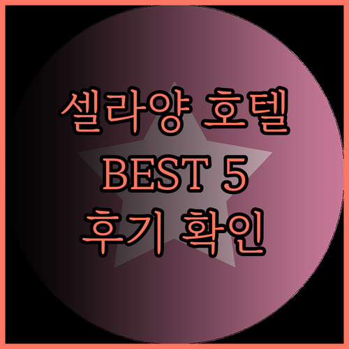 셀라양 호텔 추천 BEST 5 스카이