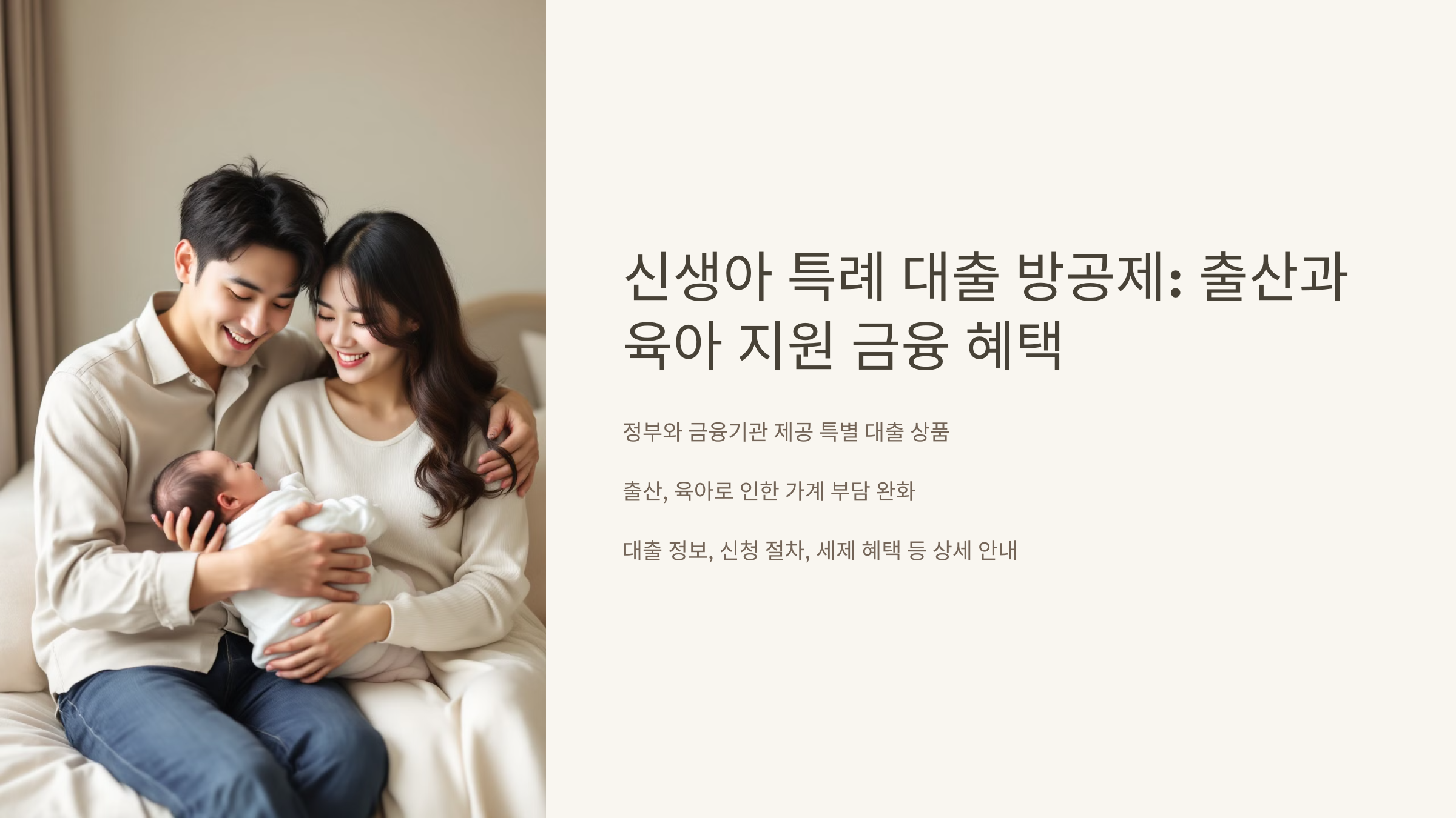 신생아 특례 대출 방공제 혜택 신청 방법 유의사항