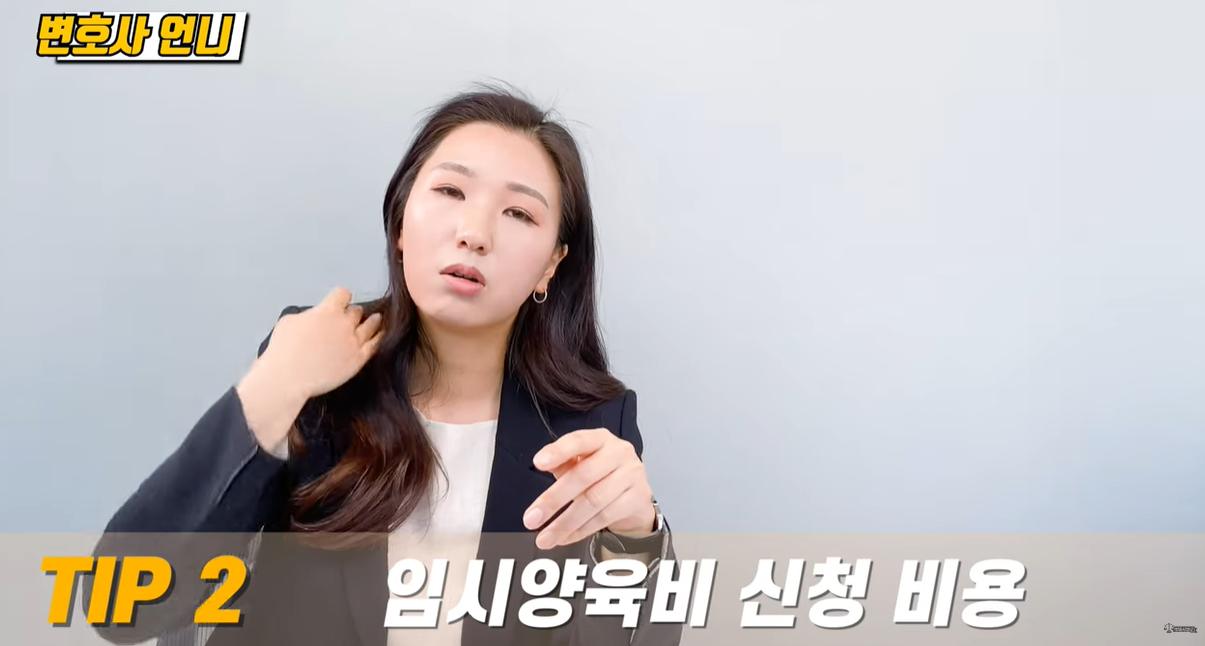 임시 양육비 신청