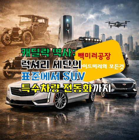 캐딜락&nbsp;역사 럭셔리 세단의 표준에서 SUV 특수차량 전동화까지