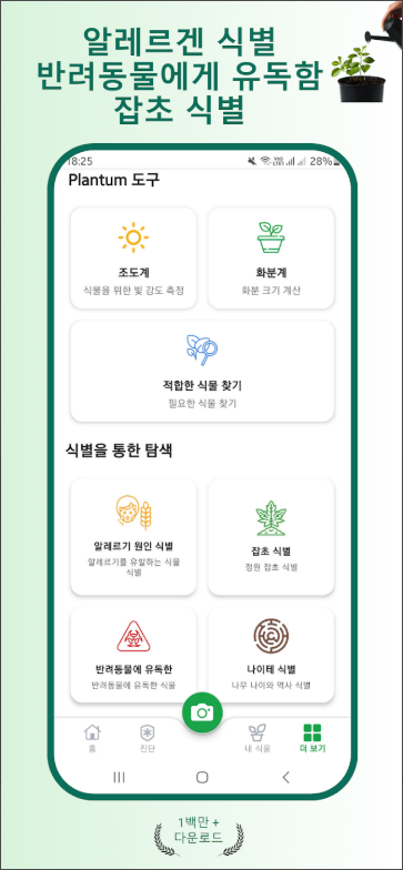 식물이름 찾기 앱, 식물 식별자