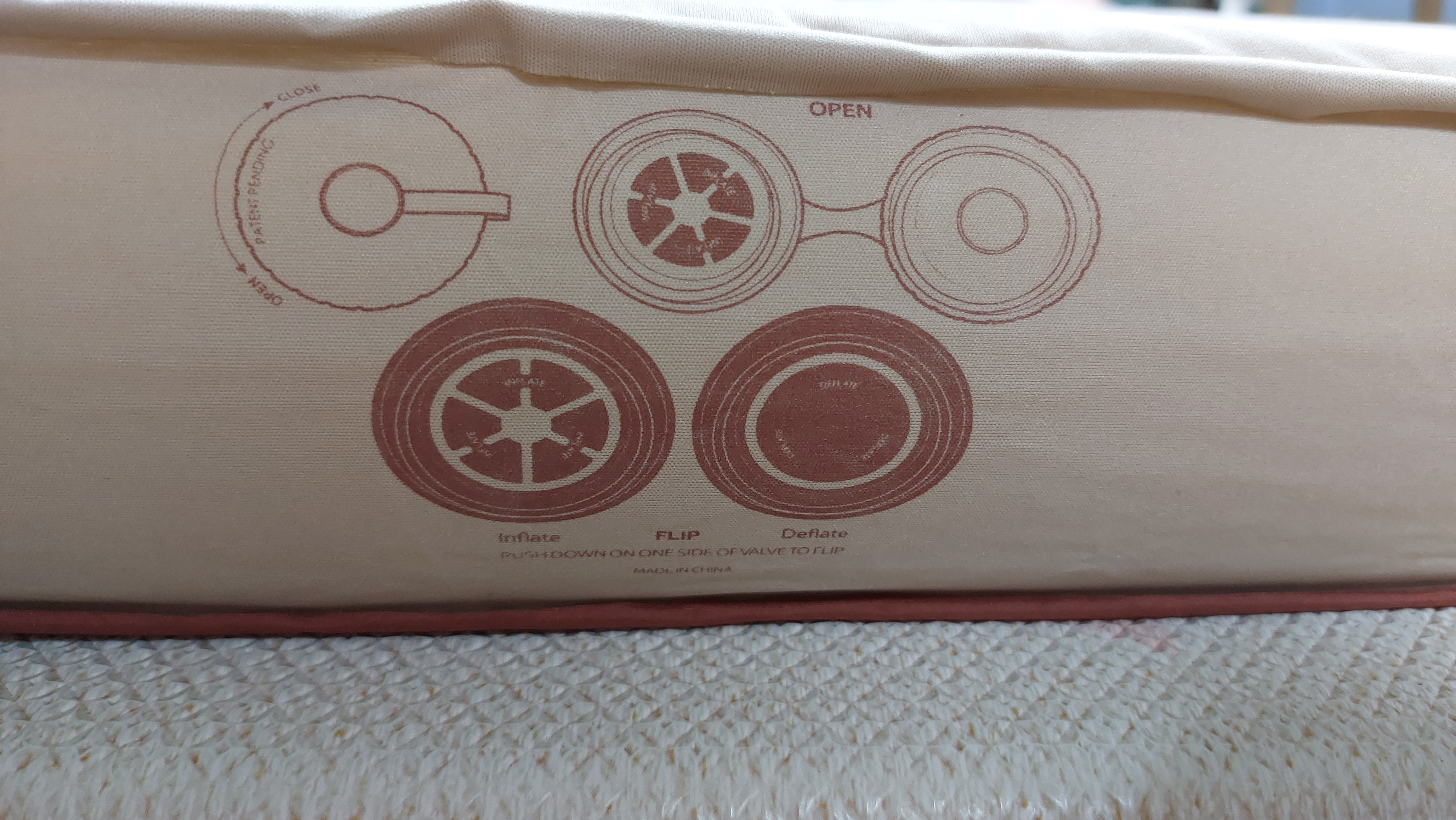 네이쳐 하이크 자충매트 더블사이즈 10CM 노즐구멍 설명 사진